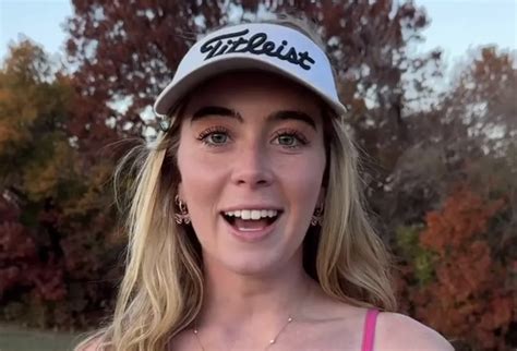 Watch Grace Charis Show Off Cleavage In Braless Top While On The Golf