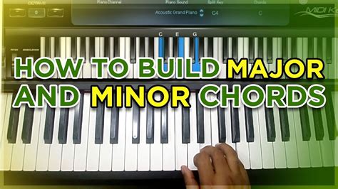 Major And Minor Triads Piano Lesson With Warren