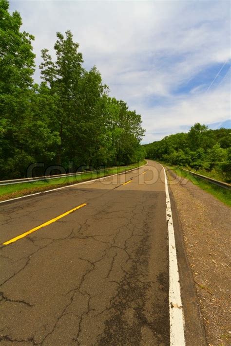 General View Of A Paved Road Stock Image Colourbox
