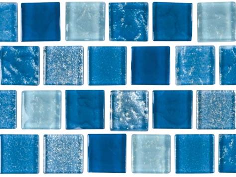 National Pool Tile Soleil 1x1 Glass Series Pool Tile Blue Cleo1x1