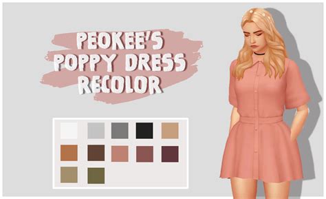 Toofudog Poppy Dress By Sentate Recolor Comes In 12 Colors Using