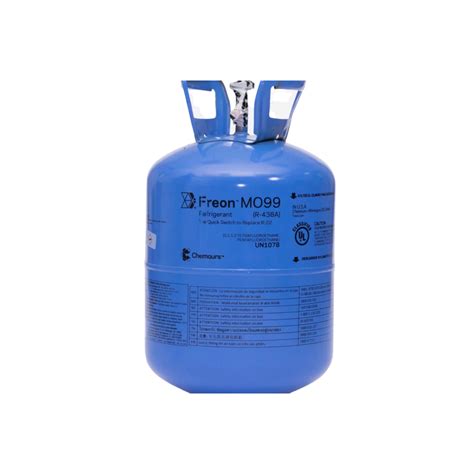Gas Refrigerante Freon Mo99 065kg Chemours Dupont Frioaire Aire