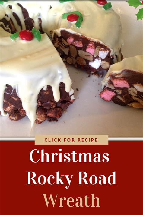 Take A Delicious Rocky Road Recipe And Create A Lovely Wreath A Lovely T Or For A Special