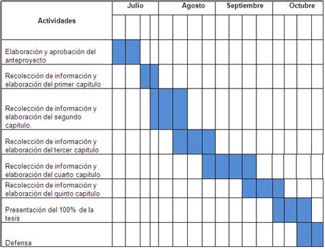 Modelo De Cronograma De Actividades Ejemplos De