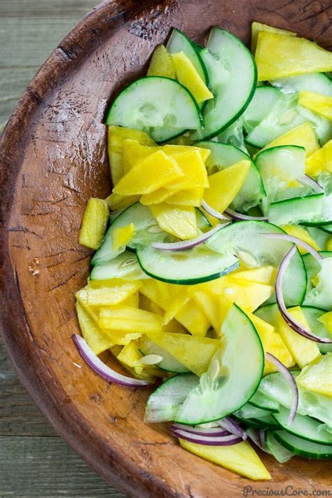 Cucumber Mango Salad Recipe Mango Salad Delicious Healthy Soup