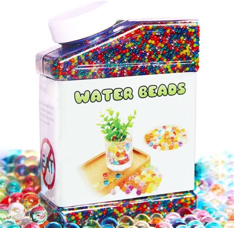 Elongdi Water Beads Pack Rainbow Mix 50000 Beads Growing Balls Jelly