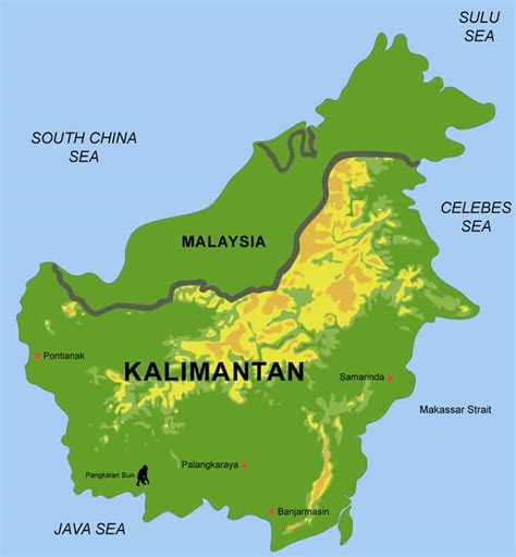 Gambar Peta Hutan Kalimantan