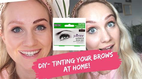 How To Tint Your Eyebrows At Home Simple Tutorial Using Julienne