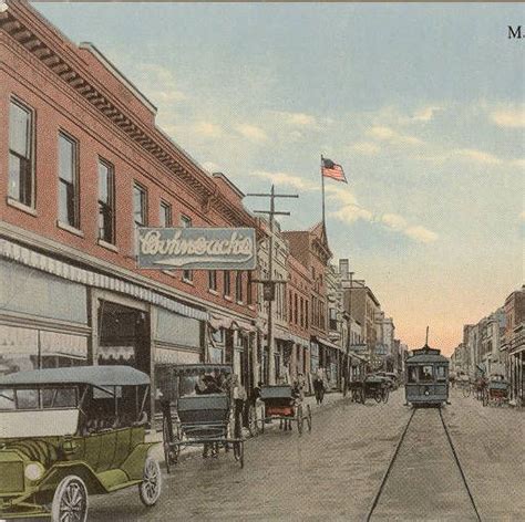 Springfield Illinois Vintage Postcard Art Historical Downtown Street