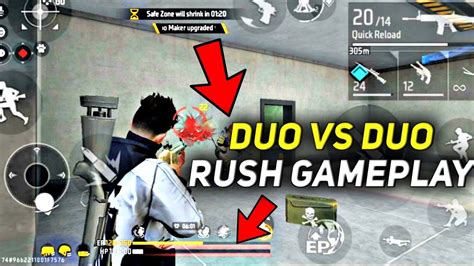 Duo Vs Duo Rush Gameplay 2v2 Garena Free Fire Youtube