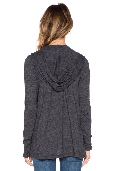 Lyst Candc California Long Sleeve Hi Low Hoodie In Black
