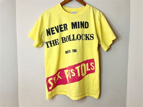 Yellow Sex Pistols Band T Shirt Cotton Anvil Tee Size M Etsy Canada