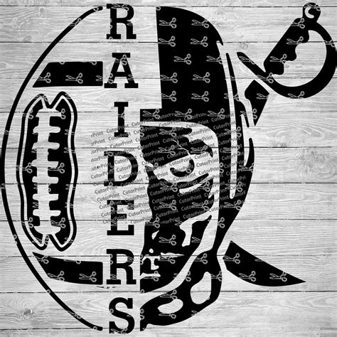 Raiders Football Svgeps And Png Files Digital Download Files For