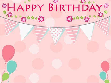 Happy Birthday Background Design For Girl