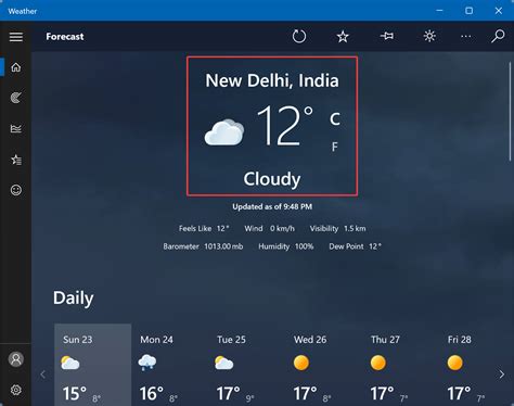 How To Choose Fahrenheit Or Celsius In Windows 10 And 11 Weather App