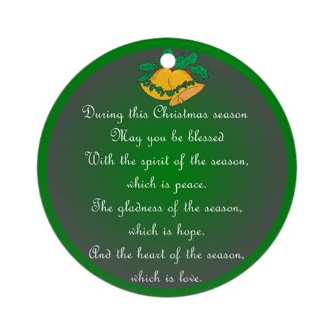 A special offer for irish culture and customs visitors: An Irish Christmas Blessing Ornament (Round) by sparetimedesign