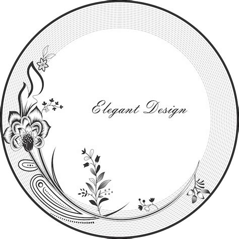 Premium Vector Round Plate Designdecorative Design Elegant Vector Element
