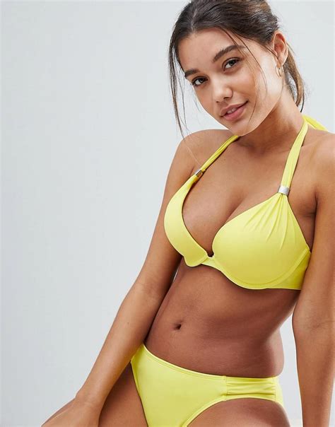 Dorina Yellow Super Push Up Bikini Top Lyst