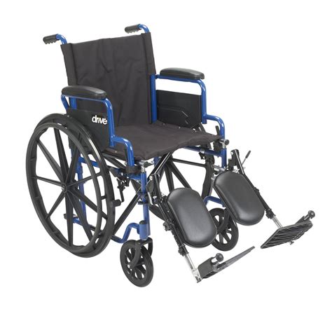 Drive Blue Streak Manual Wheelchair 18 With Flip Back Desk Arms And
