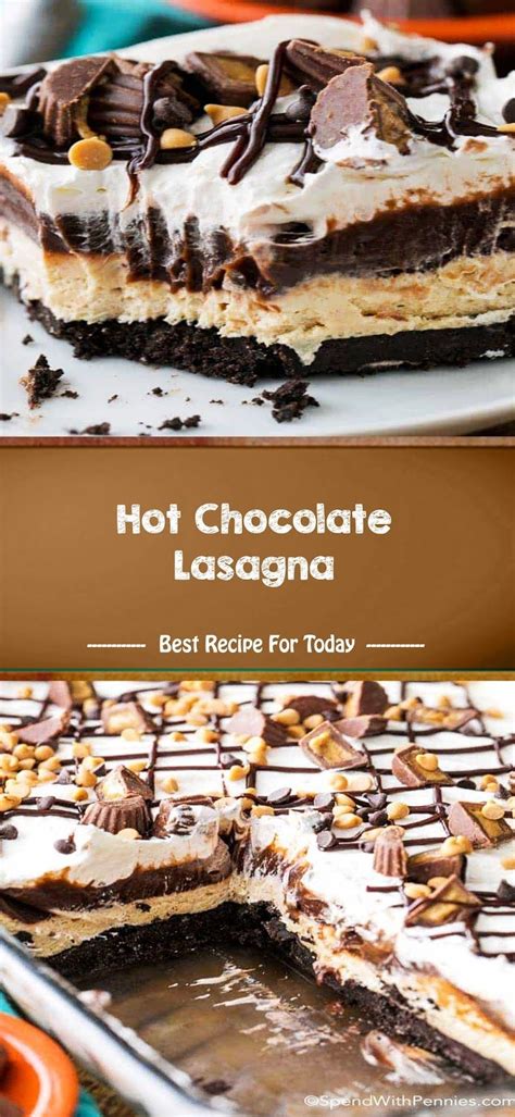 You can also use the freezer if you are short on time. Hot Chocolate Lasagna | Chocolate lasagna, Eat dessert ...