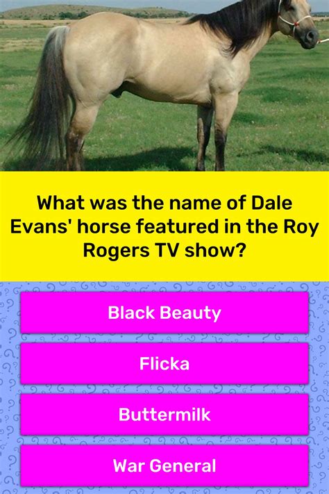 What Was The Name Of Dale Evans Trivia Questions Quizzclub