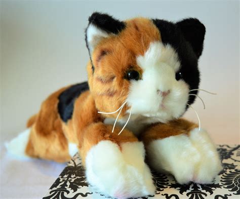 Small Calico Cat Stuffed Toy For Seniors And People With Alzheimers