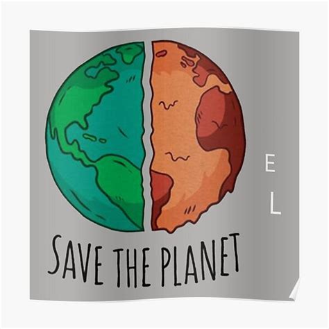 Earth Save The Planet Poster For Sale By Fousemegang Redbubble