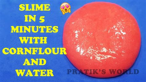 Diy Cornflour Slimehow To Make Slime With Cornflour And Water Onlyno