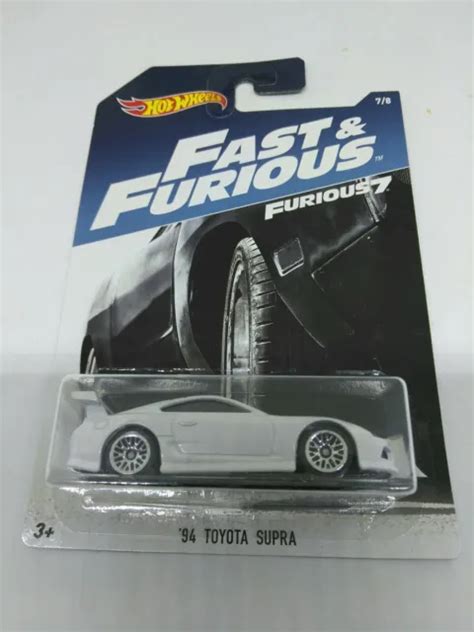 Hot Wheel 1994 Toyota Supra Fast And Furious Movie Paul Walker Drove In