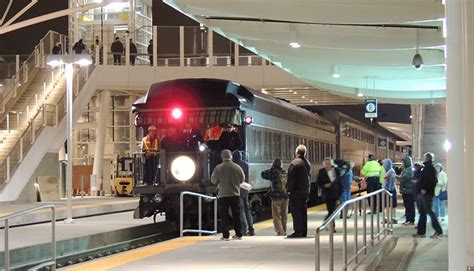 Amtrak First Train At Denver Union Station Following Renovation Feb