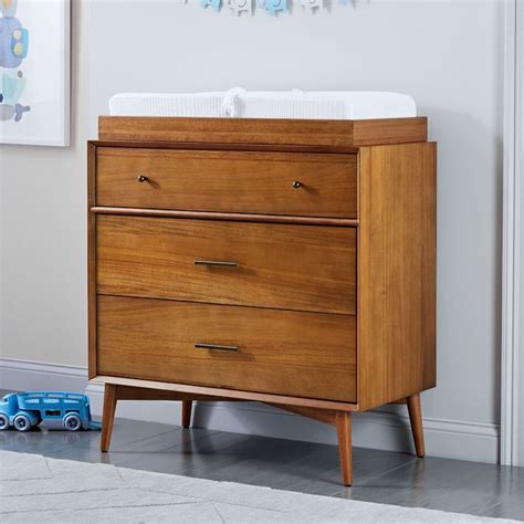 west elm x pbk Mid-Century Changing Table, Acorn | Changing table, Repurposed furniture, Furniture