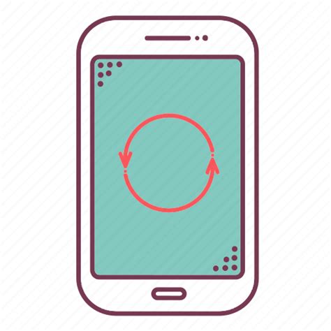 Smartphone Mobile Devices Sign Phone Arrow Loop Icon
