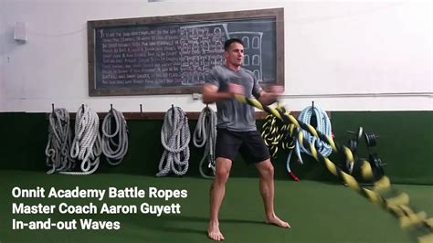 In And Out Waves Battle Ropes Exercise Youtube