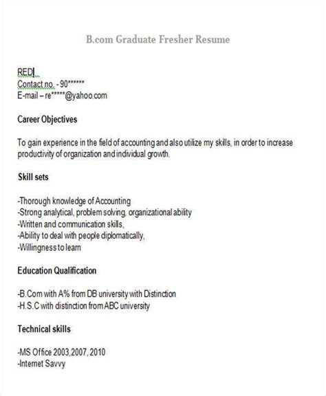 Two page resume for graduate freshers : Two Page Resume For Graduate Freshers : 45 Fresher Resume ...