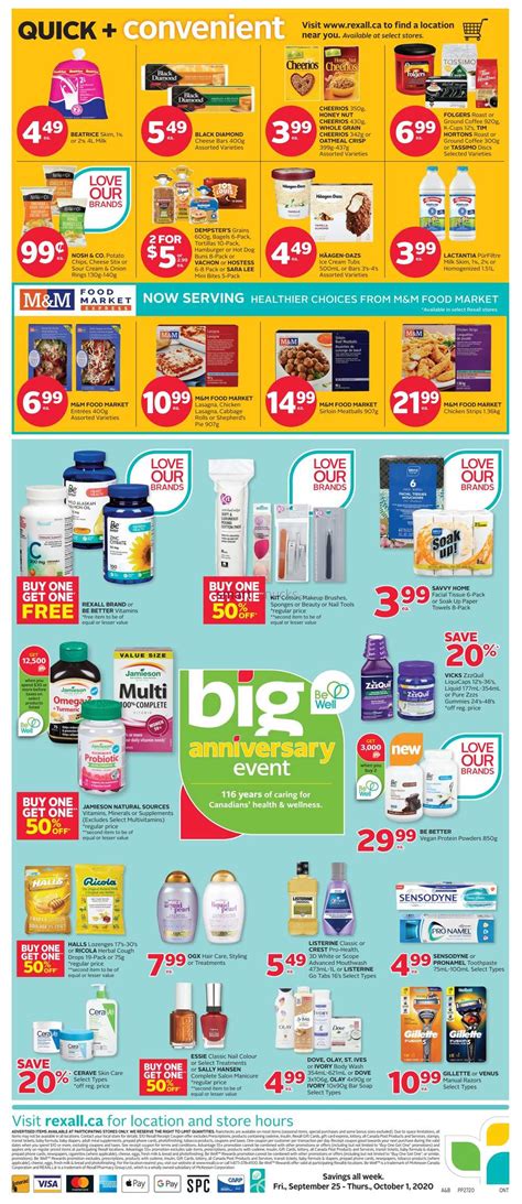Rexall On Flyer September 25 To October 1
