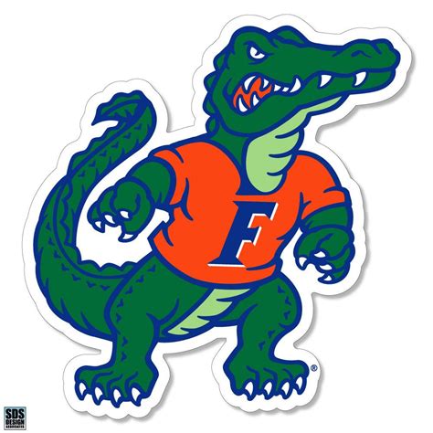 Gators Florida 6 Standing Gator Decal Alumni Hall