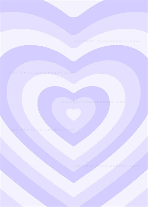 Light Purple Aesthetic Heart Background Violet Aesthetic Lavender