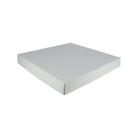 Take 3 a4 sheets of kraft card and cut 2 pieces at 6 x 8.5′′ for the box base, then cut 1 piece at 5.5 x 7.5′′ for the box lid. Extra Large Square Cardboard Gift Box Base & Lid - Premium ...