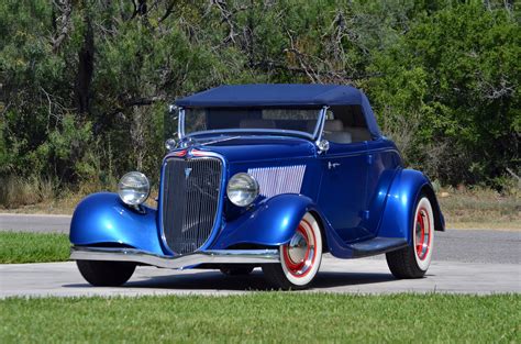 1934 Ford Roadster Hotrod Hot Rod Custom Old School Blue Usa