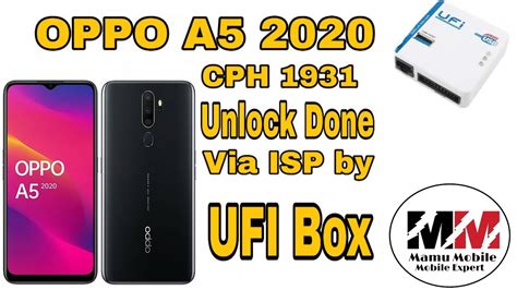 OPPO A5 2020 CPH1931 unlock done by Ufi box via ISP Pinout and Dump