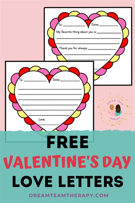 Printable Valentine S Day Letter Template Printable T