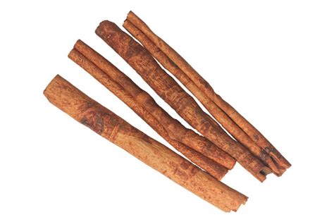 Cinnamon Sticks On Plain White Background Stock Photo Download Image