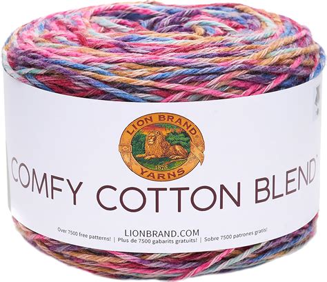 Lion Brand Yarn Yarn 50 Cotton50 Percent Polyester Flower Garden