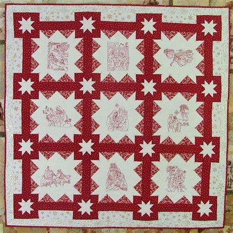 Supplies are inexpensive and the techniques range from basic to advanced. Nativity Redwork Quilt - Advanced Embroidery Designs