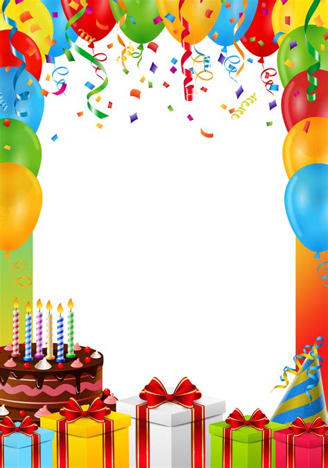 25,000+ vectors, stock photos & psd files. Birthday Frame PNG Transparent Image | Gallery ...