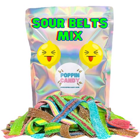 Sour Belts Mix Poppin Candy