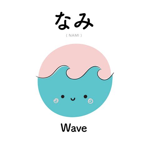 164 なみ Nami Wave Japanese Phrases Learn Japanese Words Cute