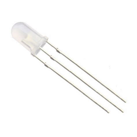 50pcs 5mm 3pin Diffused Light Common Anode Led Diode Two Bi Color Red