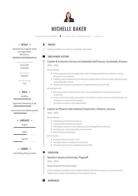 The best resume sample for your job application. Cashier Resume & Writing Guide  + 12 Samples  PDF & Word | 2020