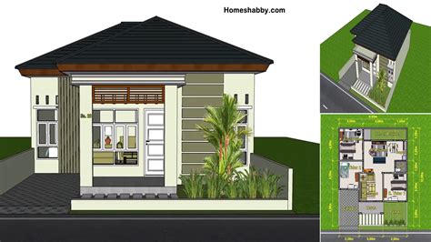 Rumah ukuran 15 x 20 m2. Desain dan Denah Rumah Minimalis Ukuran 8.5 x 12 M Lengkap ...